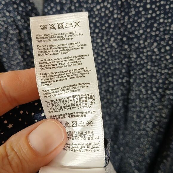 Joules Star And Polka Dot Print Midi Dress - Picture 6 of 12